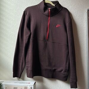 Nike Sportswear Club Men's Brushed-Back 1/2-Zip Pullover, Size Medium